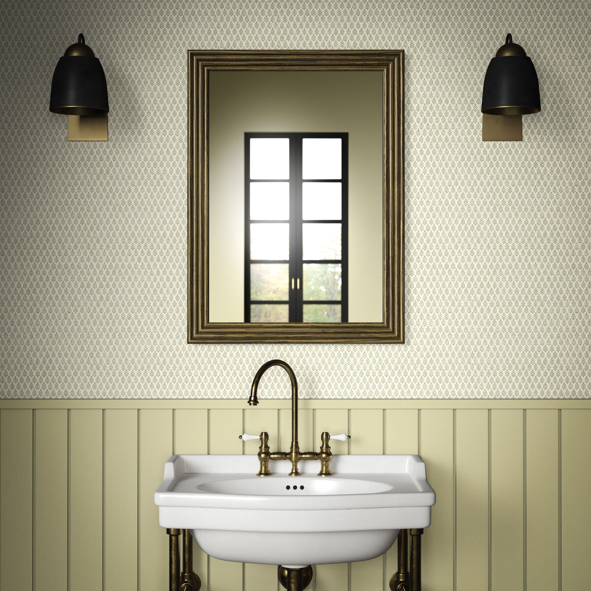 Folia Wp - Sage - Pure Edit Wallpaper