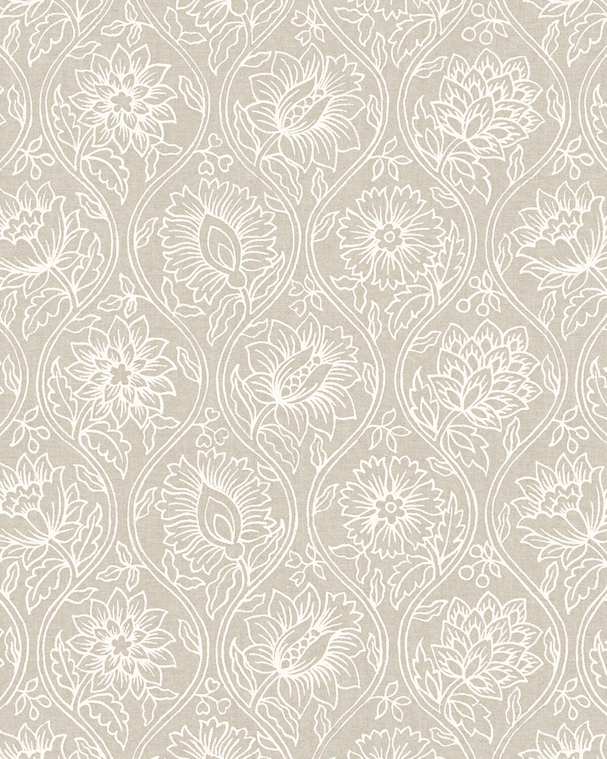 Lotus Wp - Linen - Pure Edit Wallpaper