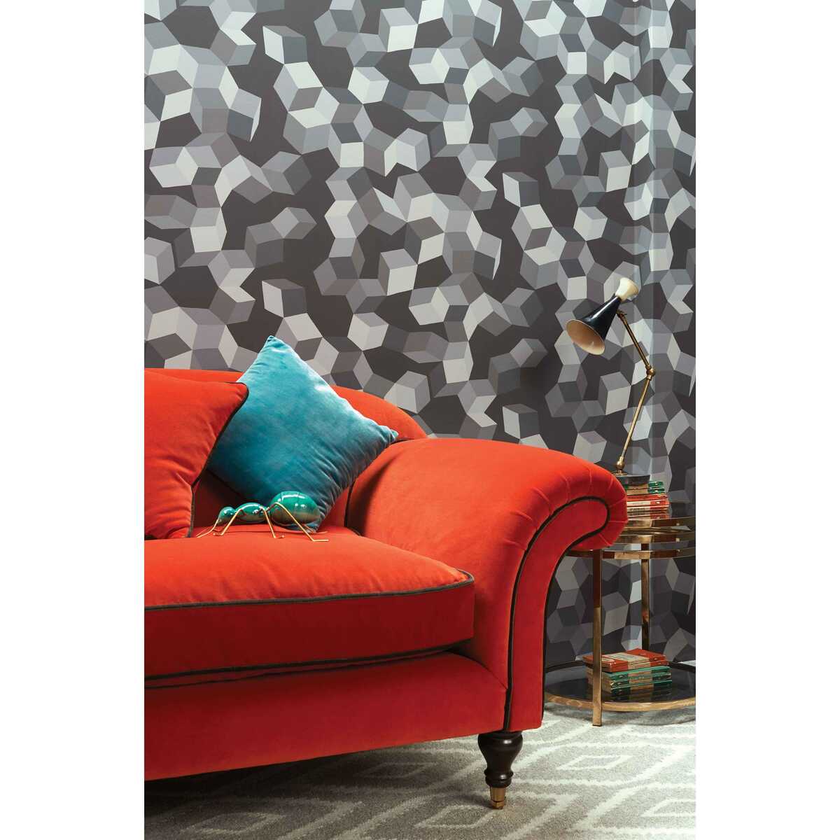 Puzzle - Grey And Black - COLE & SON Wallpaper