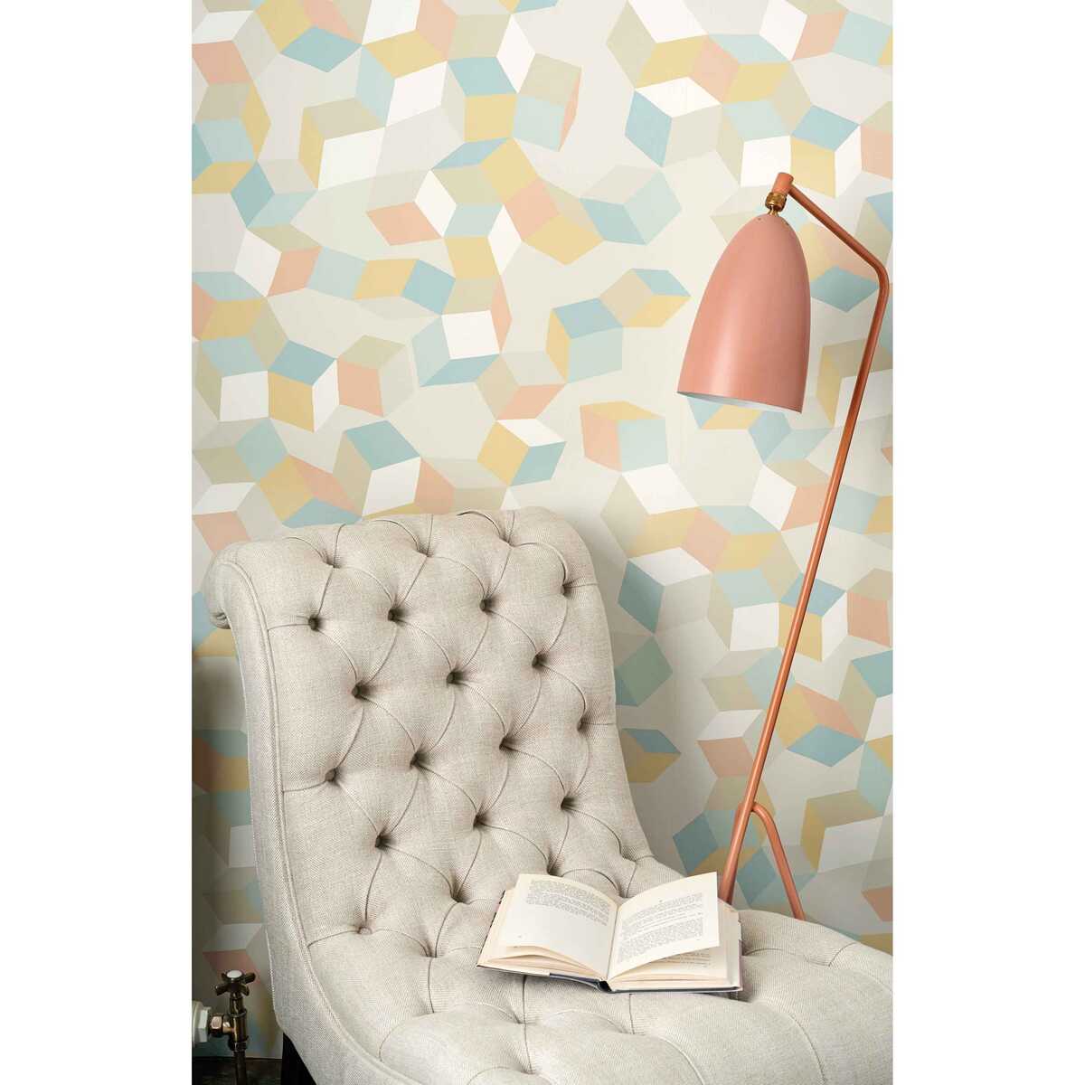 Puzzle - Pale Pastel - COLE & SON Wallpaper