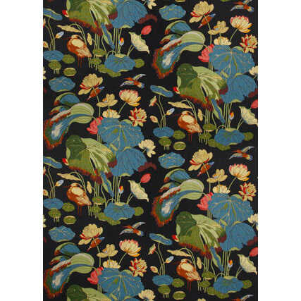 Nympheus - Linen - Teal/Green - G P & J BAKER Fabric