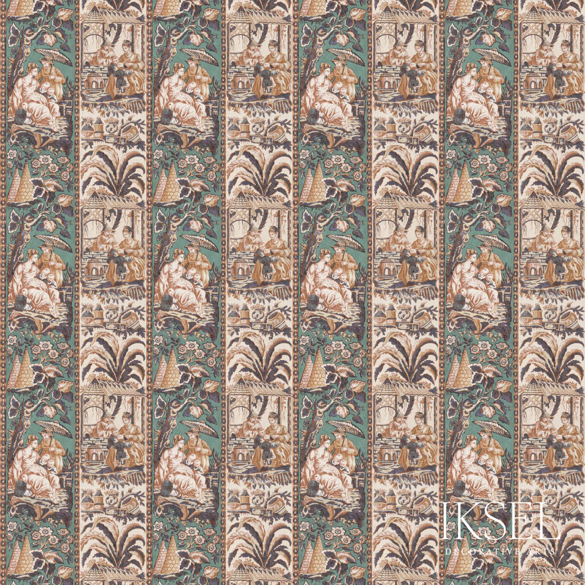 Bristol Stripe - Original - Schumacher RF912CS01 Fabric - Schumacher Fabric