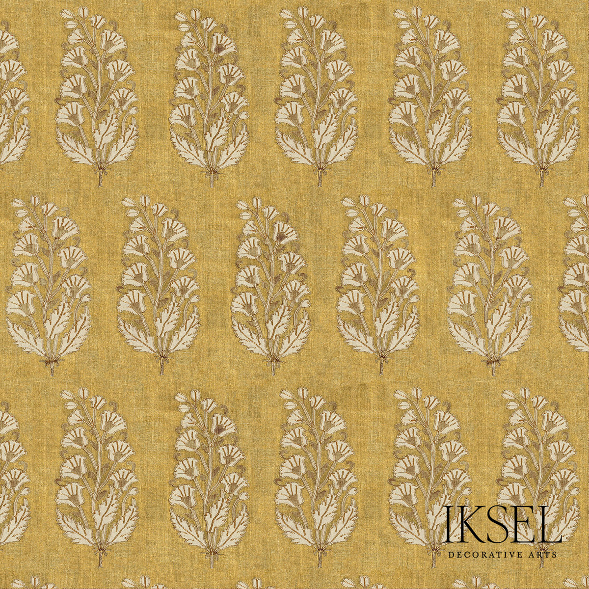 SAFAVID-BOTEH-GOLD-SCHUMACHER-RF927CR71 - Schumacher Fabric