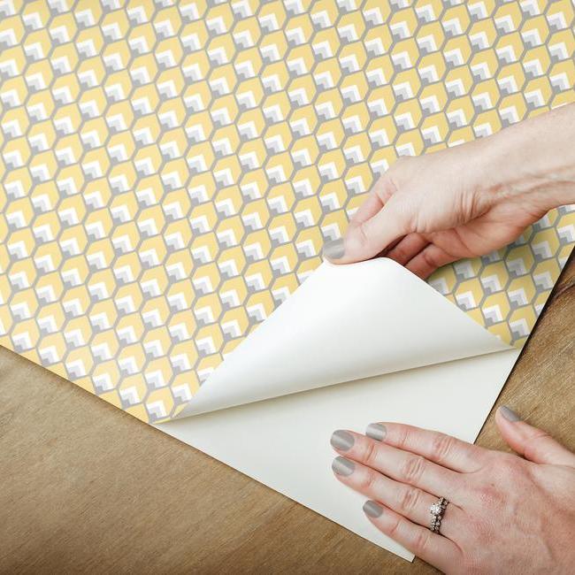 3d-petite-hexagons-peel-and-stick-wallpaper-yellow-york-wallcoverings-rmk11337rl