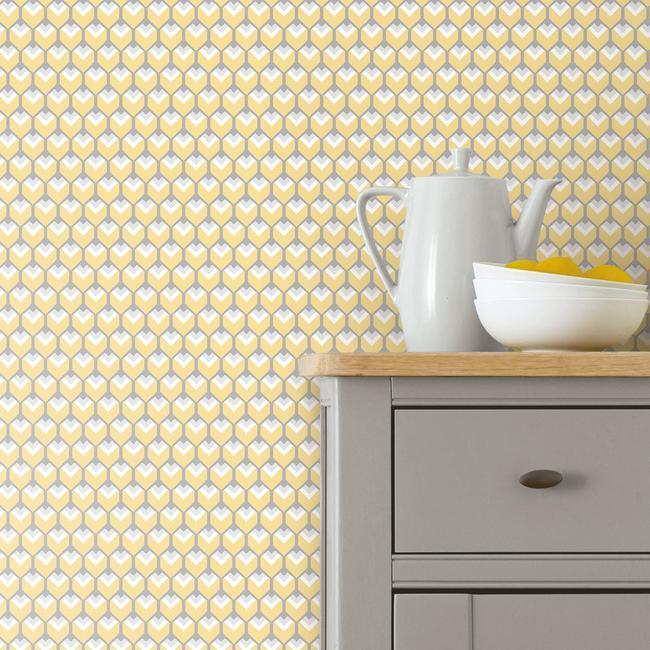3d-petite-hexagons-peel-and-stick-wallpaper-yellow-york-wallcoverings-rmk11337rl