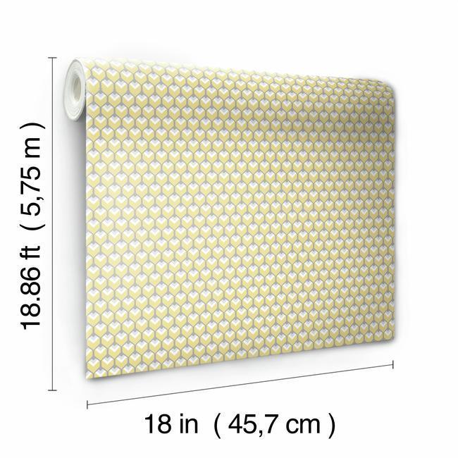 3d-petite-hexagons-peel-and-stick-wallpaper-yellow-york-wallcoverings-rmk11337rl