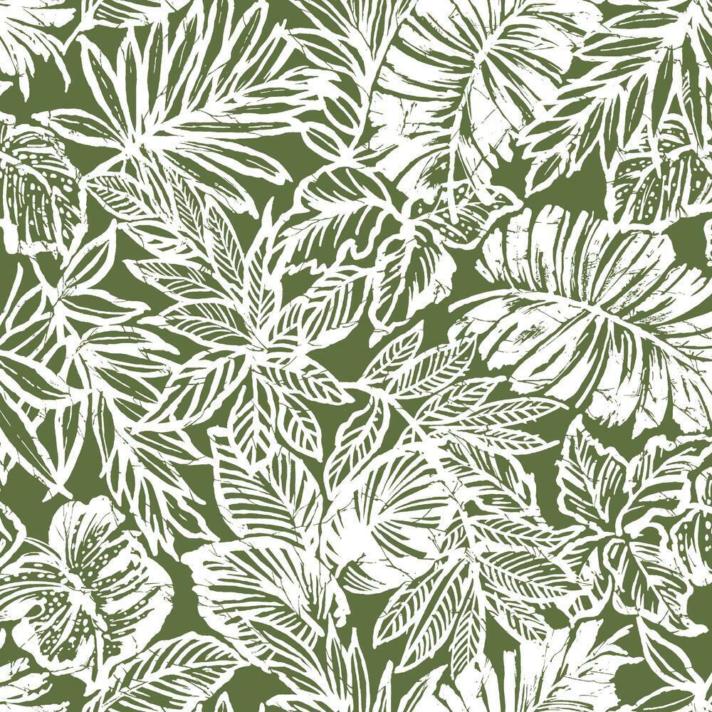 batik-tropical-leaf-peel-and-stick-wallpaper-green-york-wallcoverings-rmk11441wp