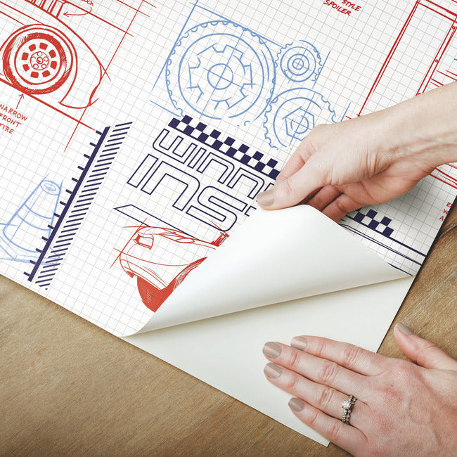 disney-and-pixar-cars-schematic-peel-and-stick-wallpaper-red-york-wallcoverings-rmk11802wp