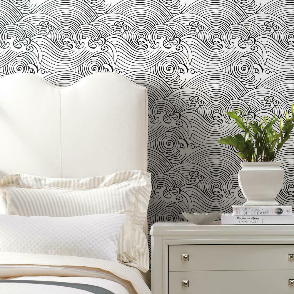 asian-waves-peel-stick-wallpaper-black-york-wallcoverings-rmk11901rl