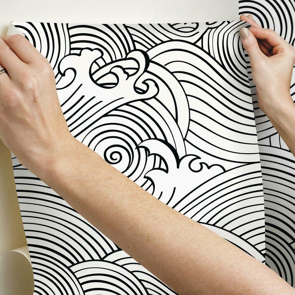 asian-waves-peel-stick-wallpaper-black-york-wallcoverings-rmk11901rl
