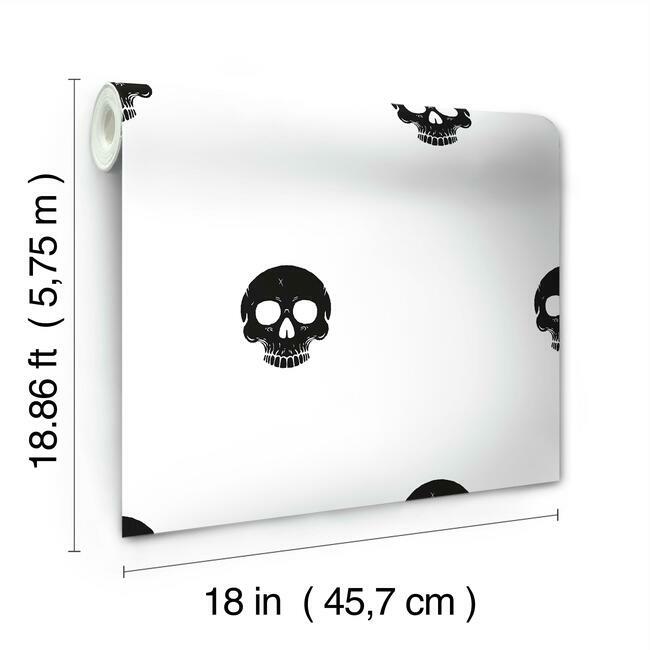 disney-cruella-glamour-skulls-peel-stick-wallpaper-black-york-wallcoverings-rmk12122rl