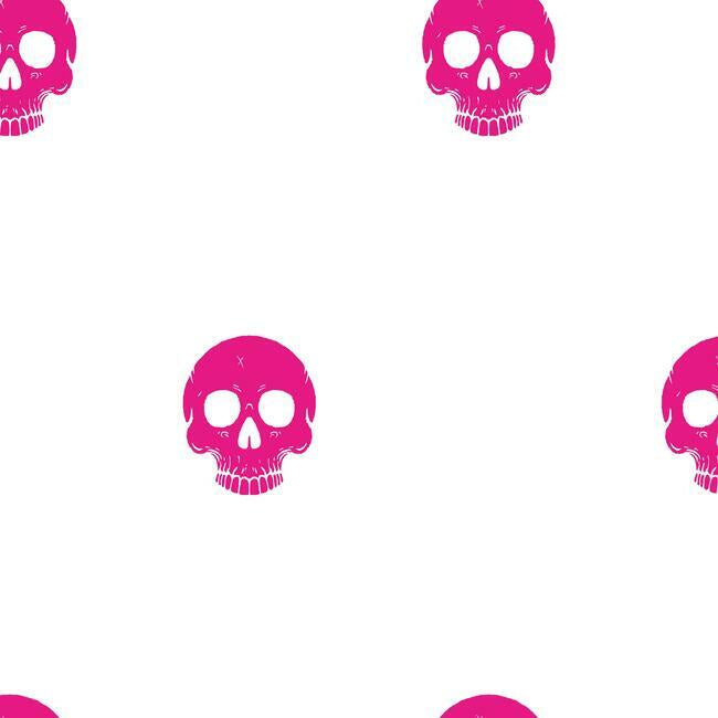 disney-cruella-glamour-skulls-peel-stick-wallpaper-pink-york-wallcoverings-rmk12123rl