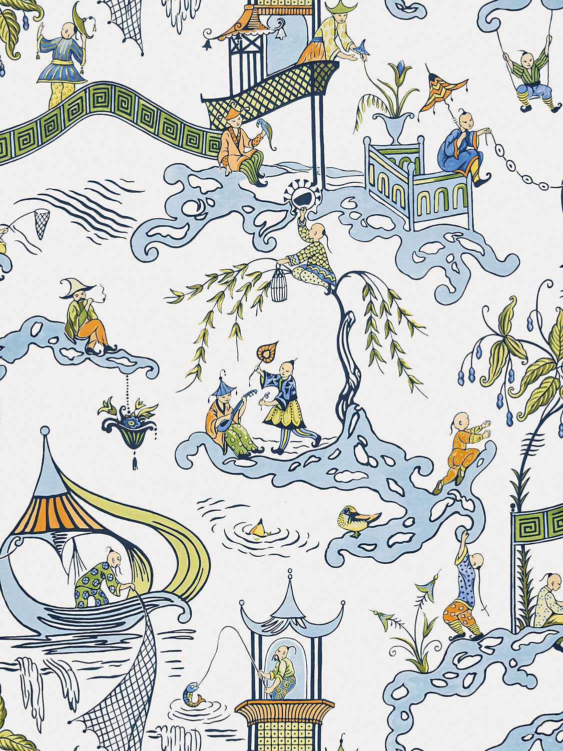 Ping - Wallcovering - Cream Sky by Scalamandre Wallpaper - Scalamandre Wallpaper