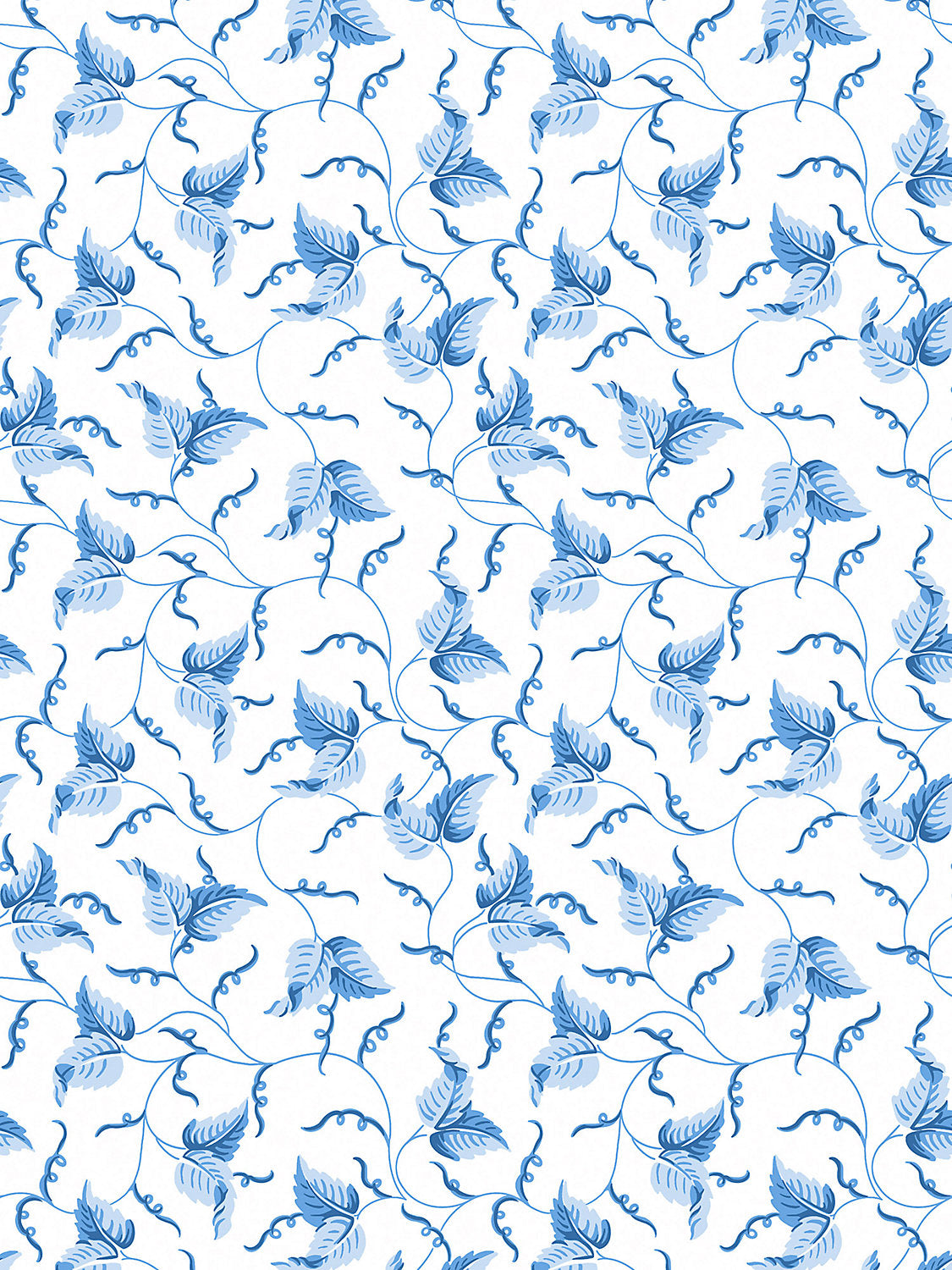 Angle Leaf Wallcovering - Cobalt