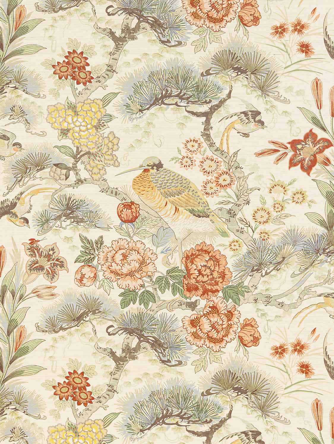 Shenyang Sisal - Rouge Periwinkle by Scalamandre Wallpaper - Scalamandre Wallpaper