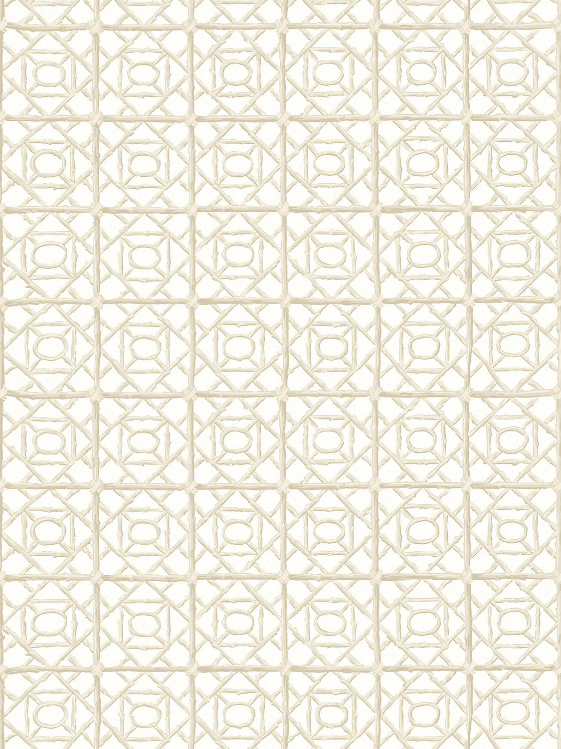 Ormond Fret Wallcovering - Oak