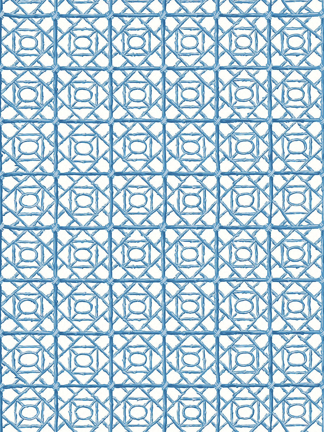 Ormond Fret Wallcovering - Cobalt