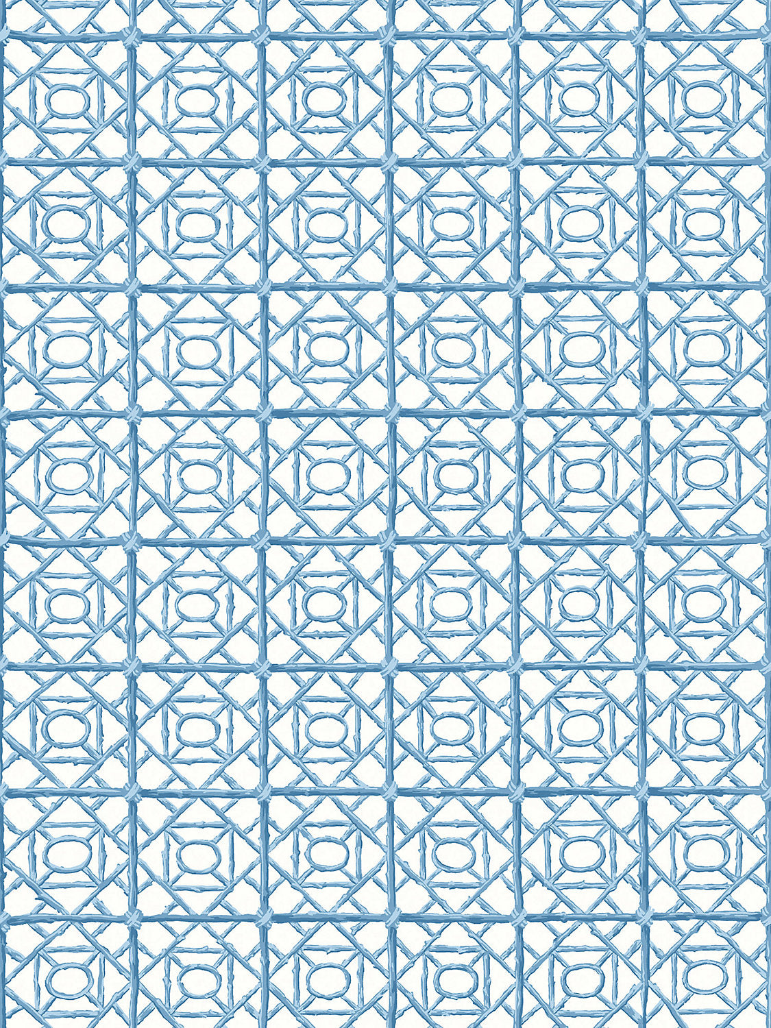 Ormond Fret Wallcovering - Misty Blue - Scalamandre Wallpaper