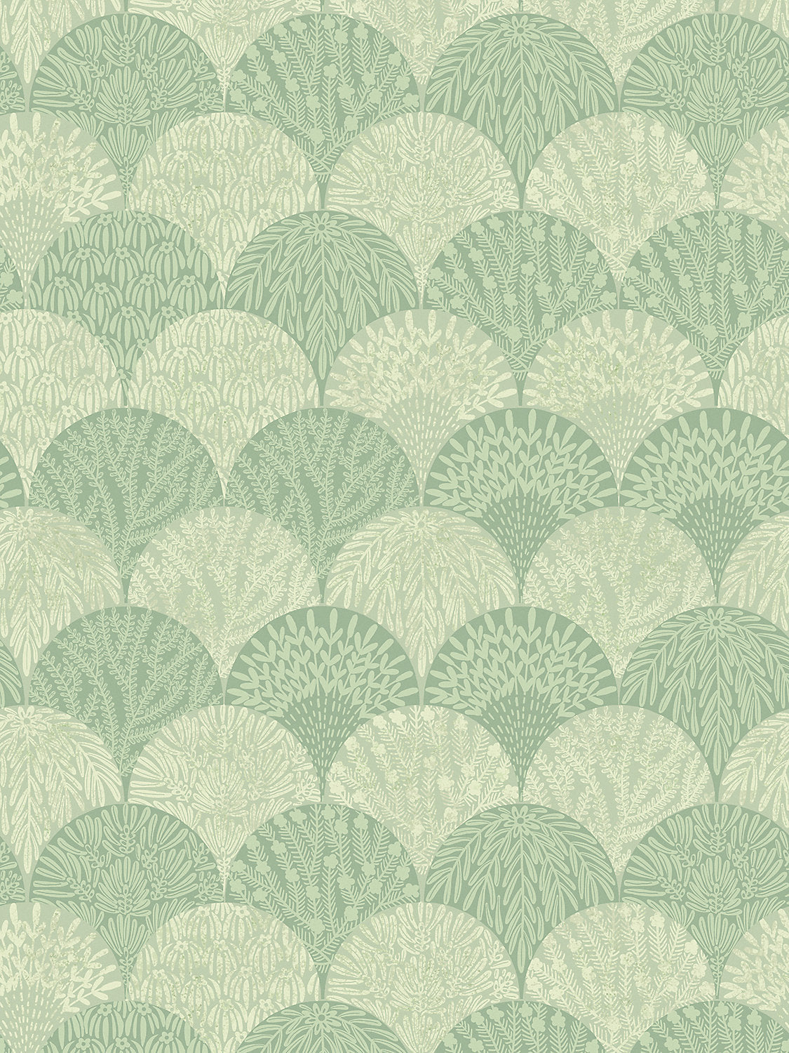 Herb Garden Wallcovering - Sage