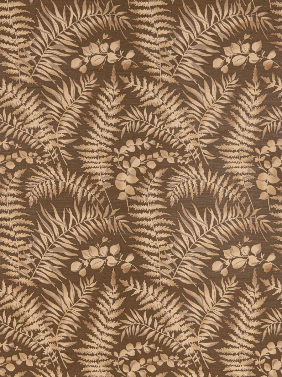 Fern Canyon Sisal wallpaper in Chocolate by Scalamandré - Scalamandre Wallpaper
