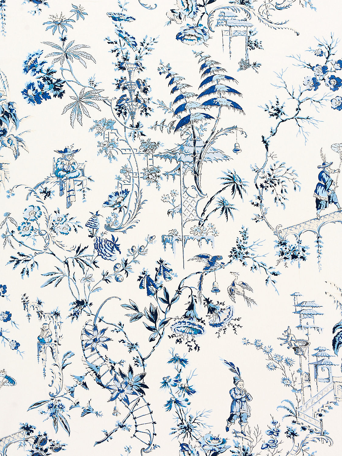 Nanjing - China Blue - Scalamandre Fabric