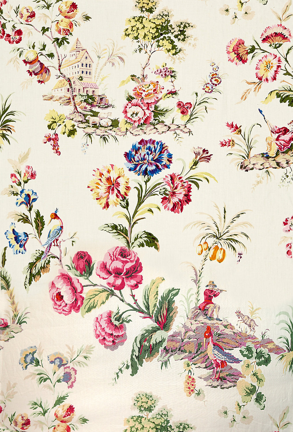 Somerset Linen Print - Bloom - Scalamandre Fabric