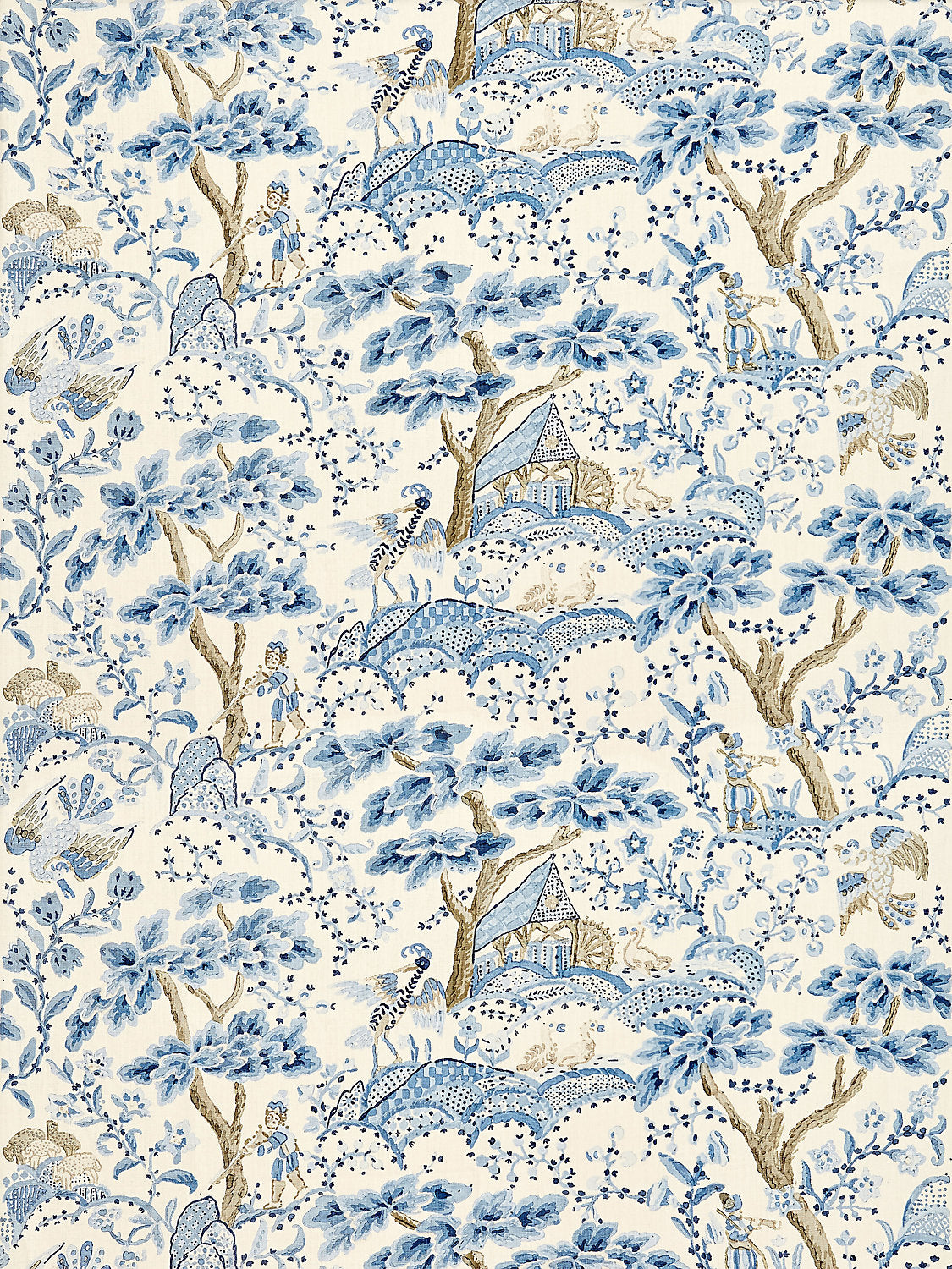 Kelmescott Hand Block Print - Porcelain