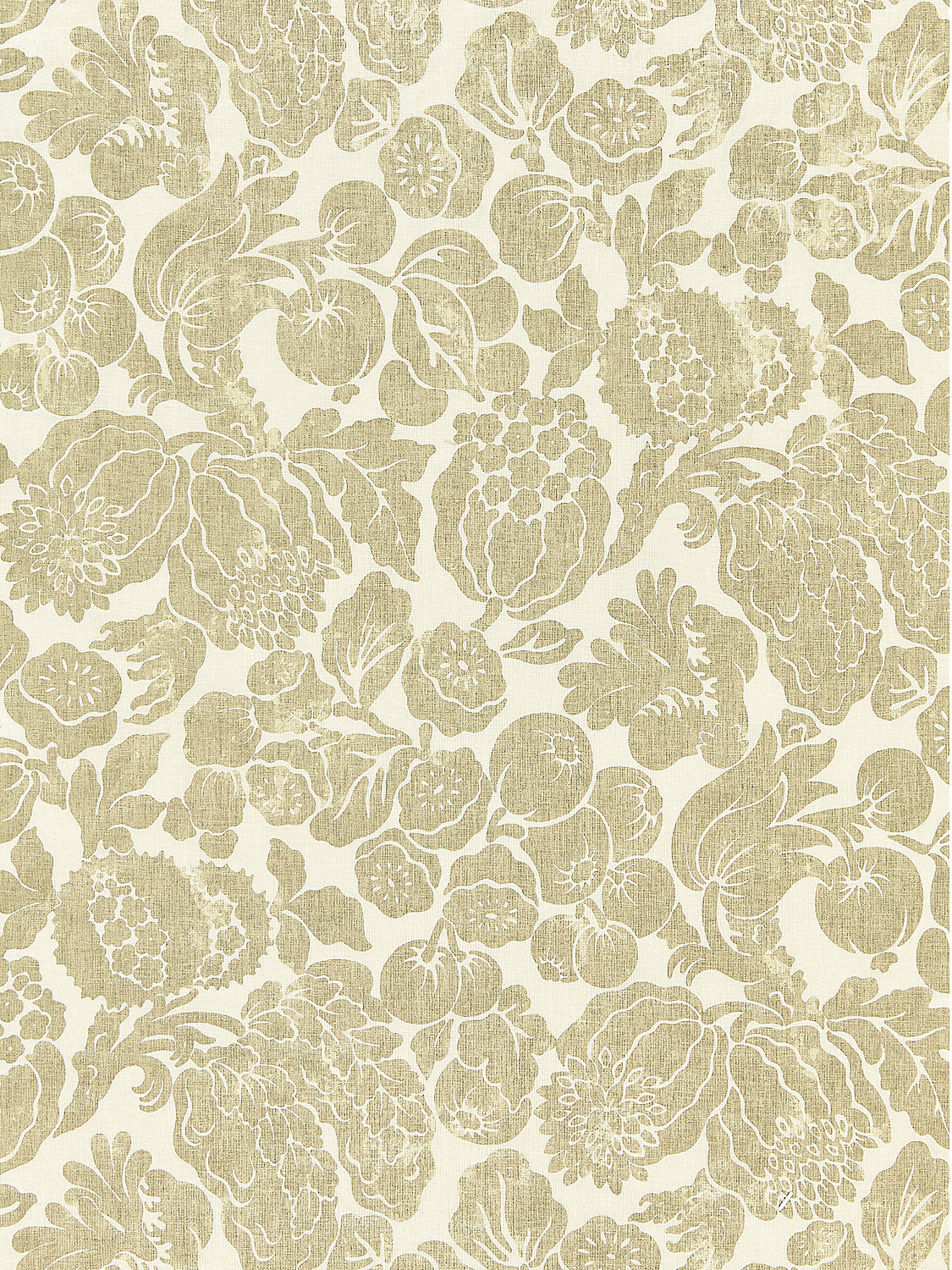 Elsa Linen Print - Burnished Gold