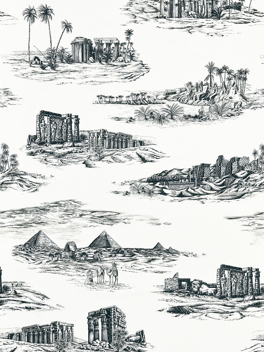 Cairo Toile - Ink