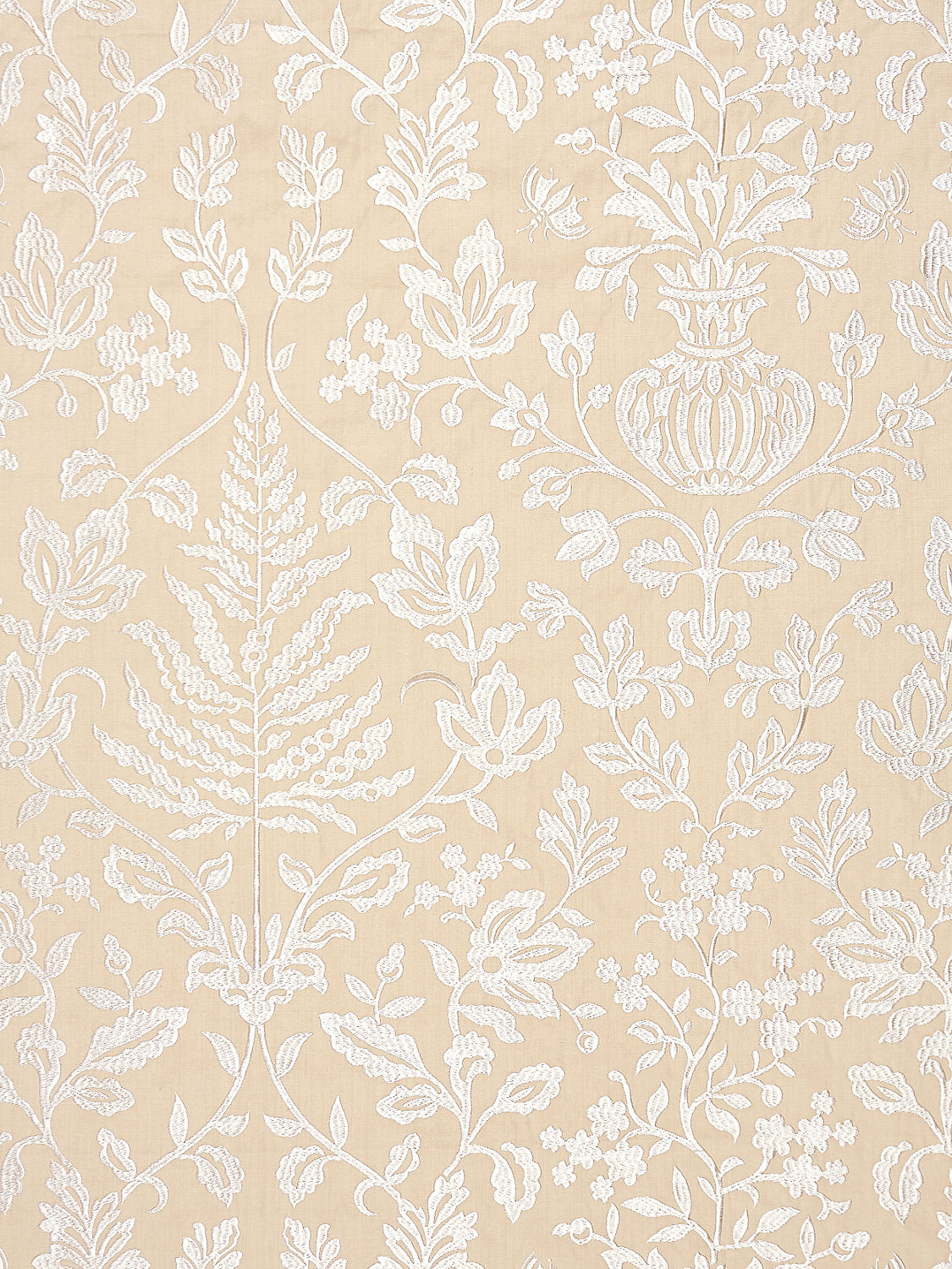 Shalimar Embroidery - Sand - Scalamandre Fabric