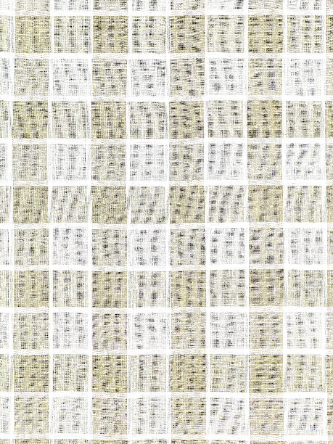 Wainscott Check Sheer - Linen