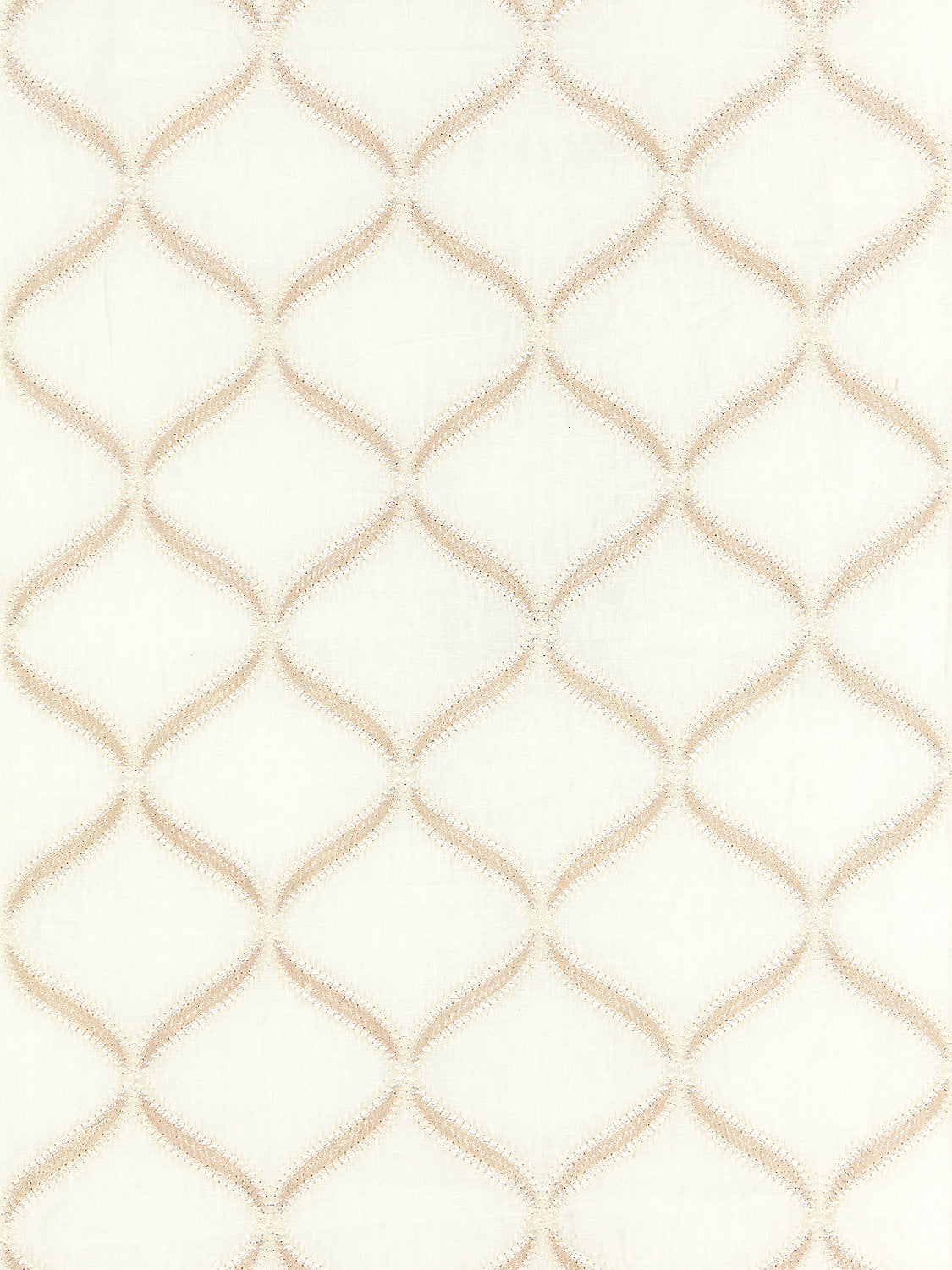 Rondure Embroidery - Bisque - Scalamandre Fabric