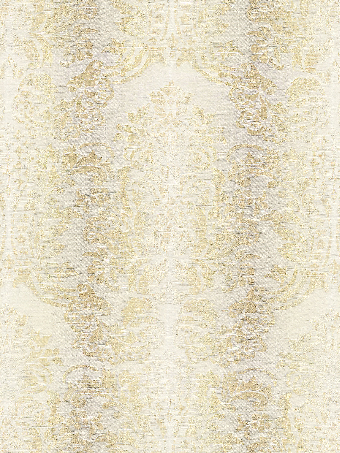 Sorrento Linen Damask - Parchment - Scalamandre Fabric