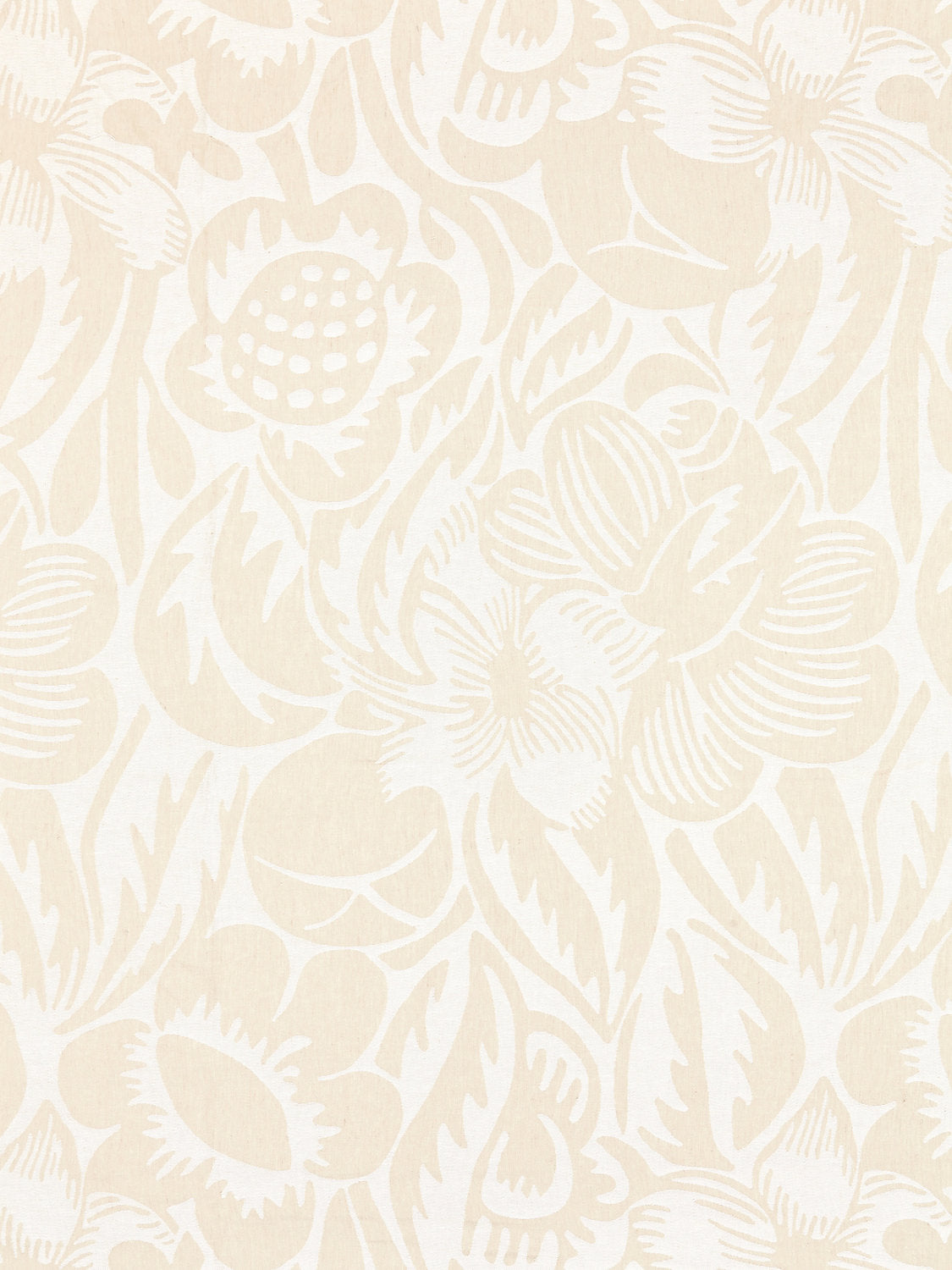 Deco Flower - Linen - Scalamandre Fabric