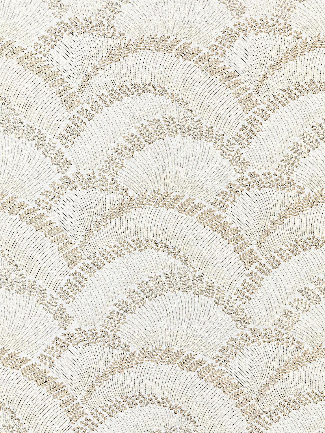 Lovegrass Embroidery - Latte - Scalamandre Fabric