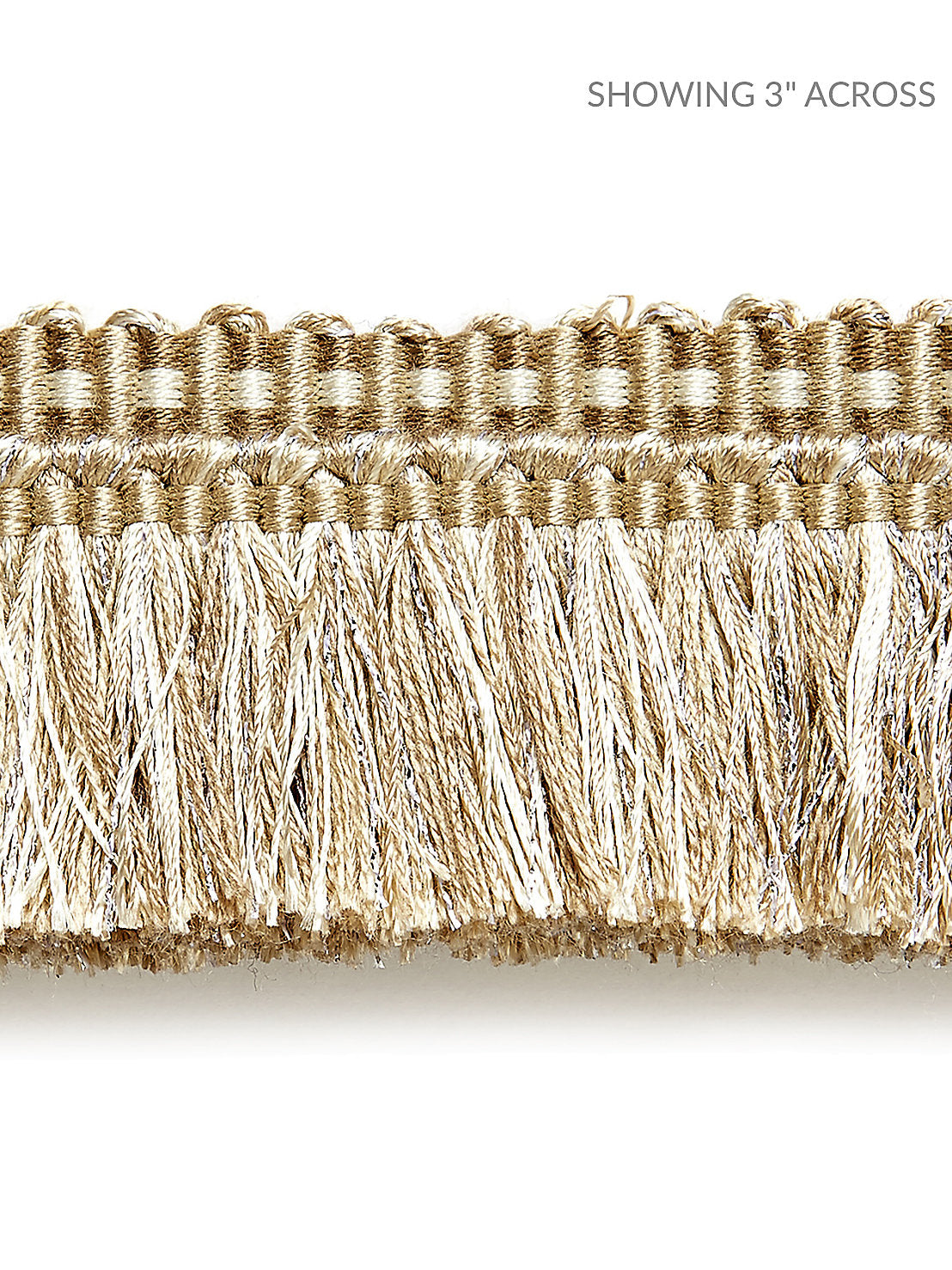 Shimmer Brush Fringe - Champagne
