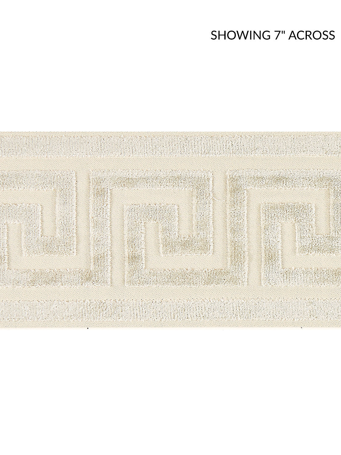 Greek Key Velvet Tape - Mist - Scalamandre Trim