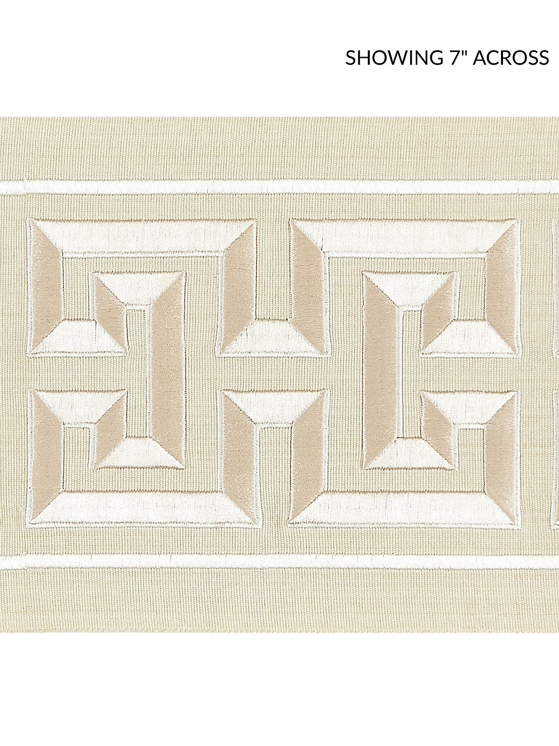 Imperial Embroidered Tape - Sand