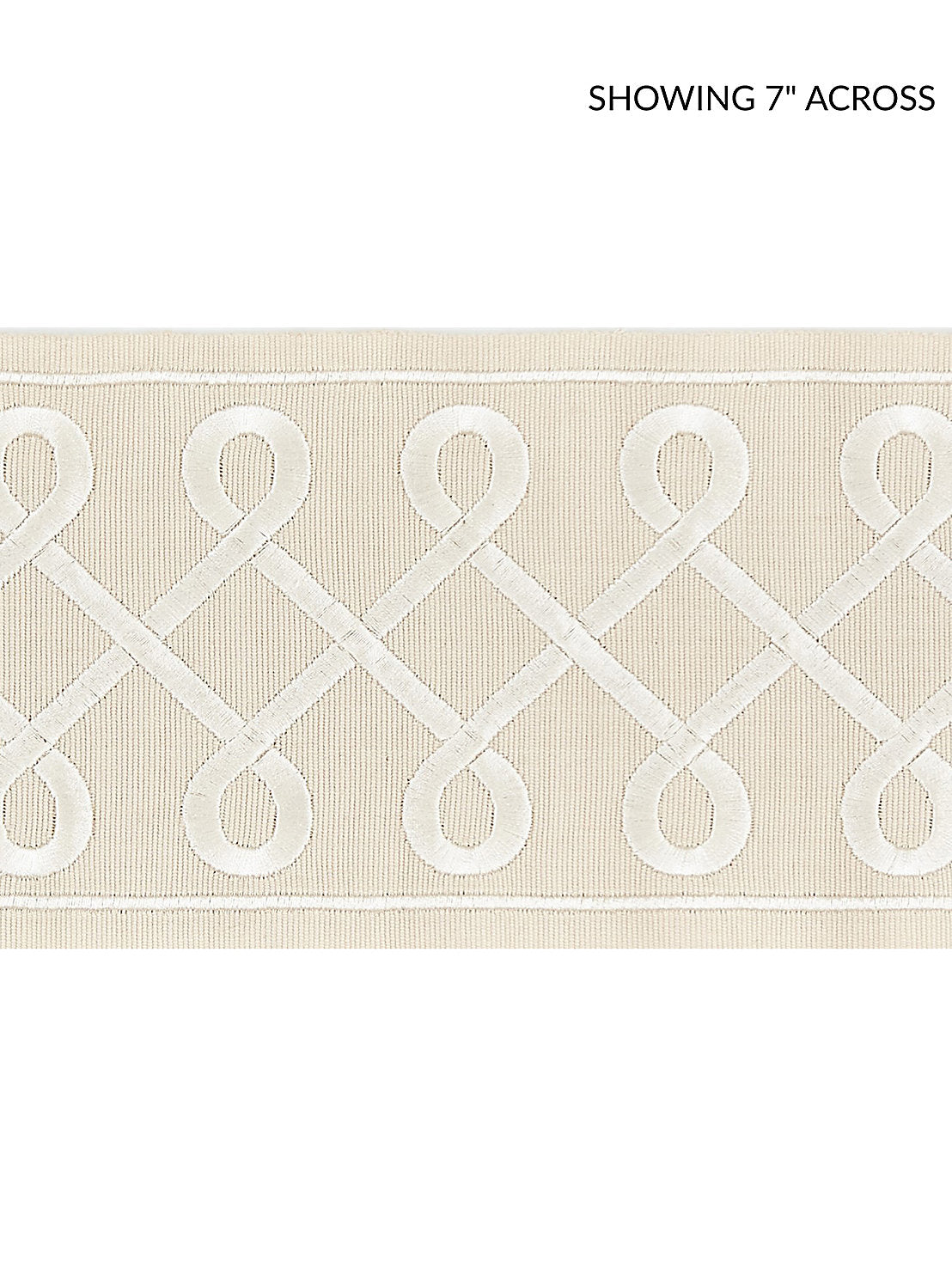 Soutache Embroidered Tape - Sand