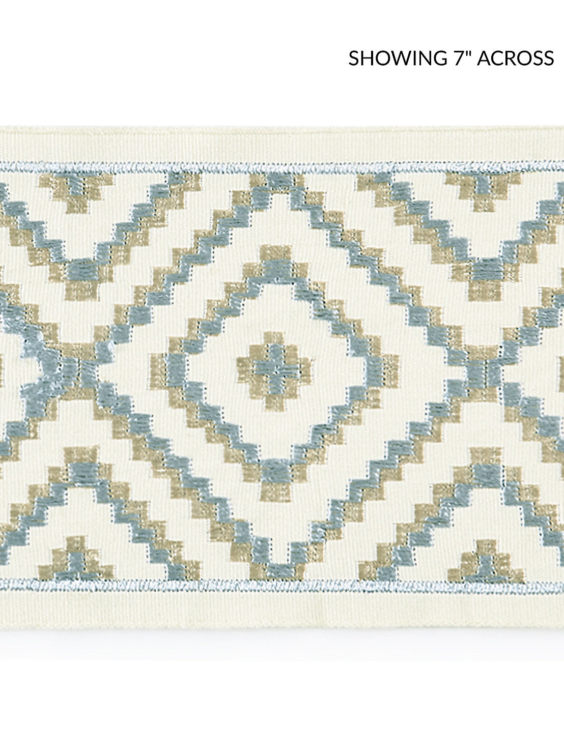 Medina Embroidered Tape - Mineral - Scalamandre Trim