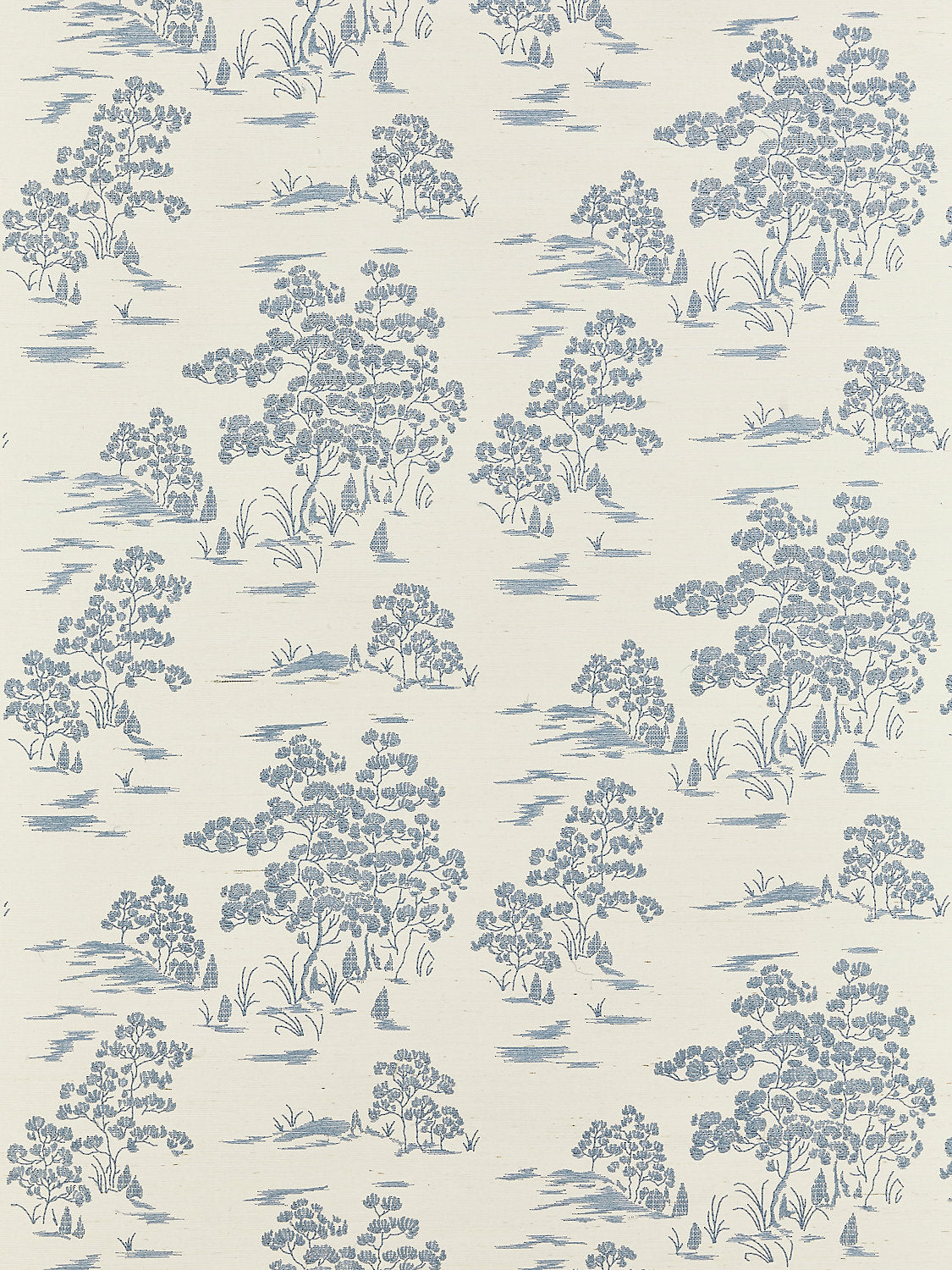 Katsura Embroidered Toile - Sky