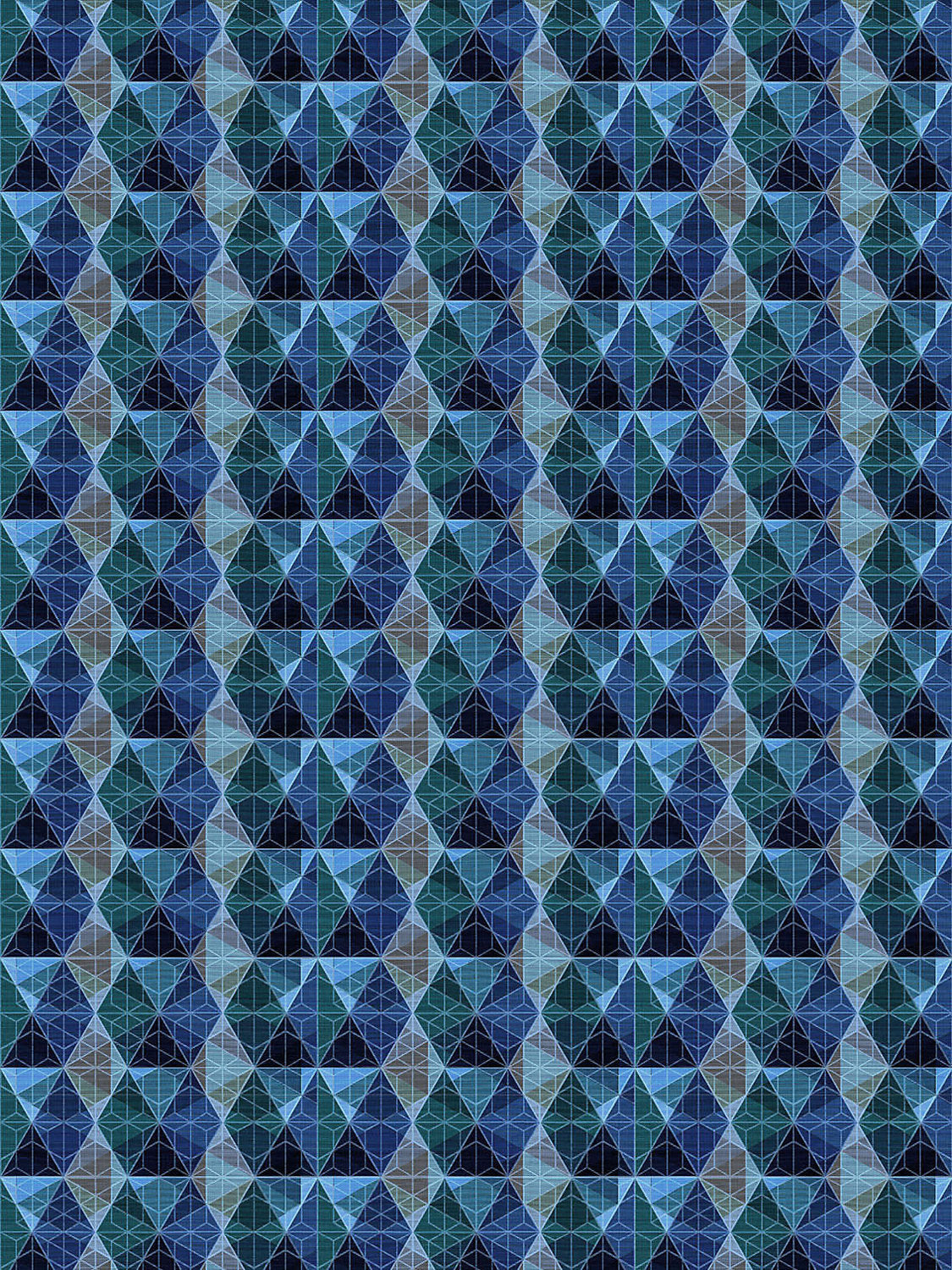 Kobe - Midnight - Scalamandre Wallpaper