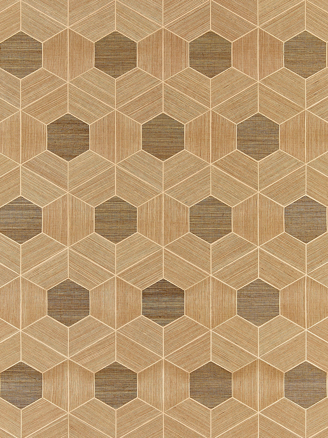Hive | Sisal - Burnished - Scalamandre Wallpaper
