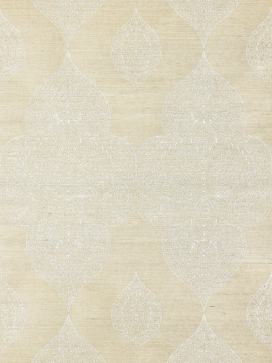 Taj Embroidered Sisal - Chai