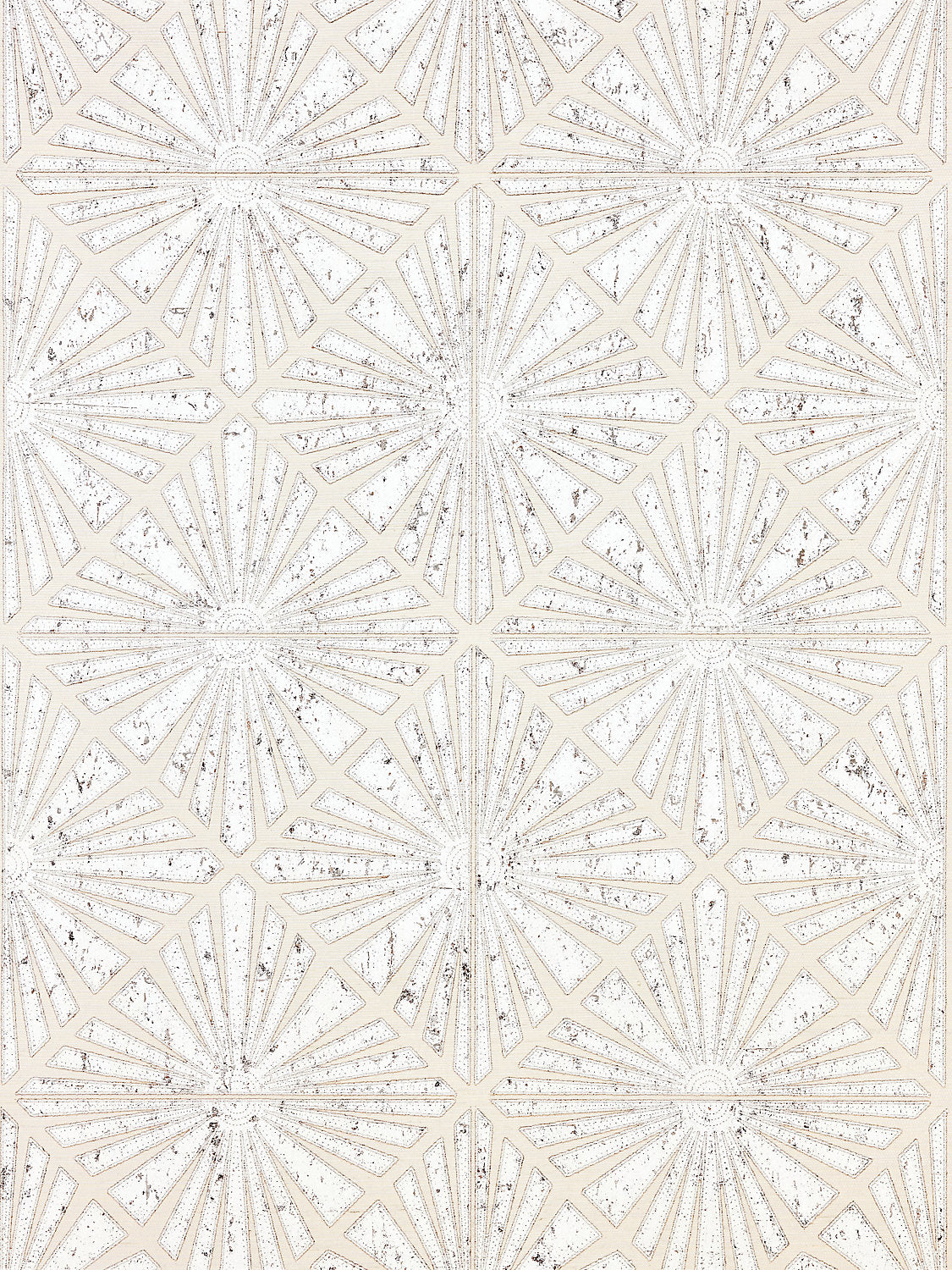 Milan Diamond Grasscloth - Parchment - Scalamandre Wallpaper