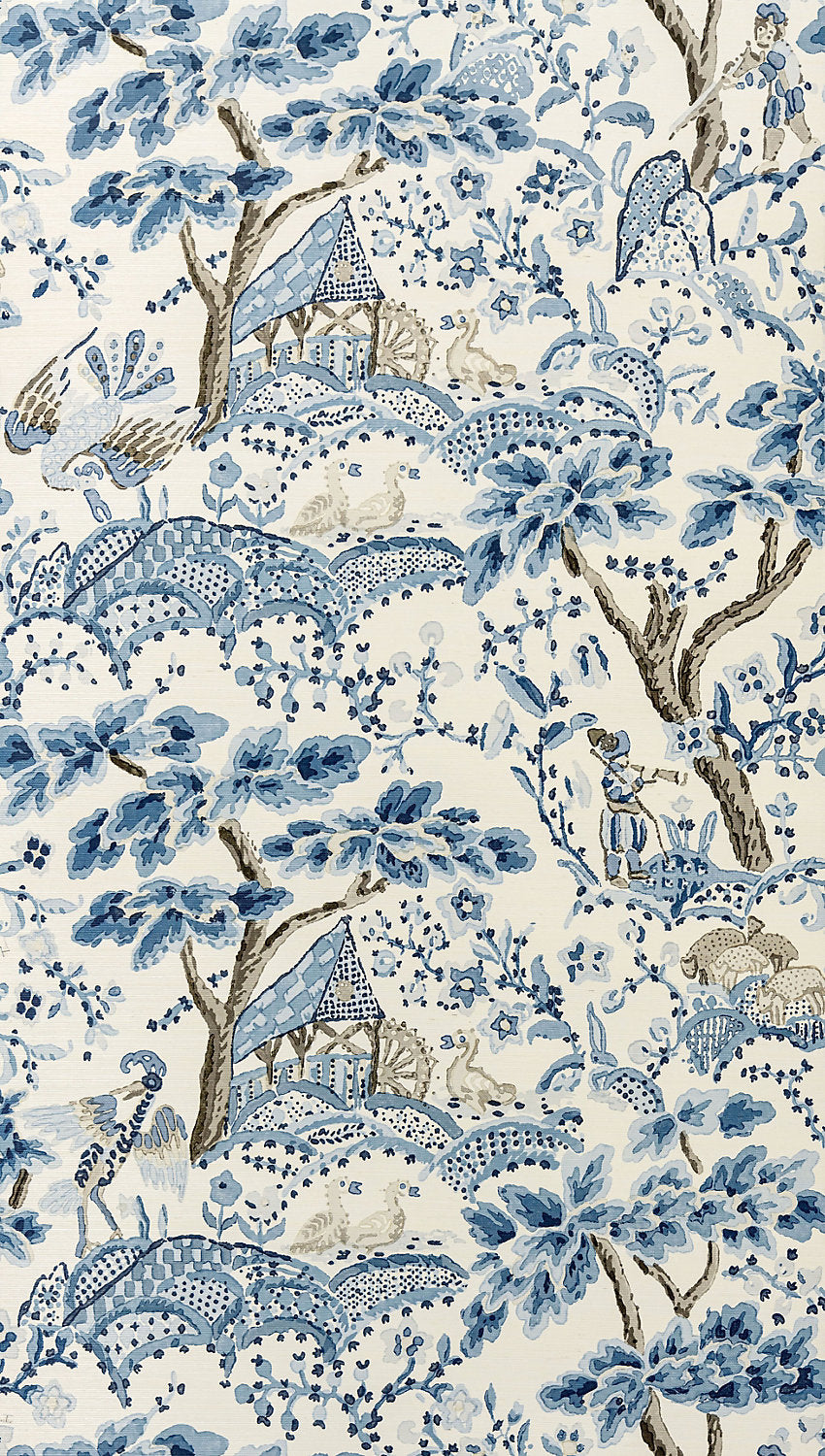 Kelmescott Wallcovering - Porcelain - Scalamandre Wallpaper