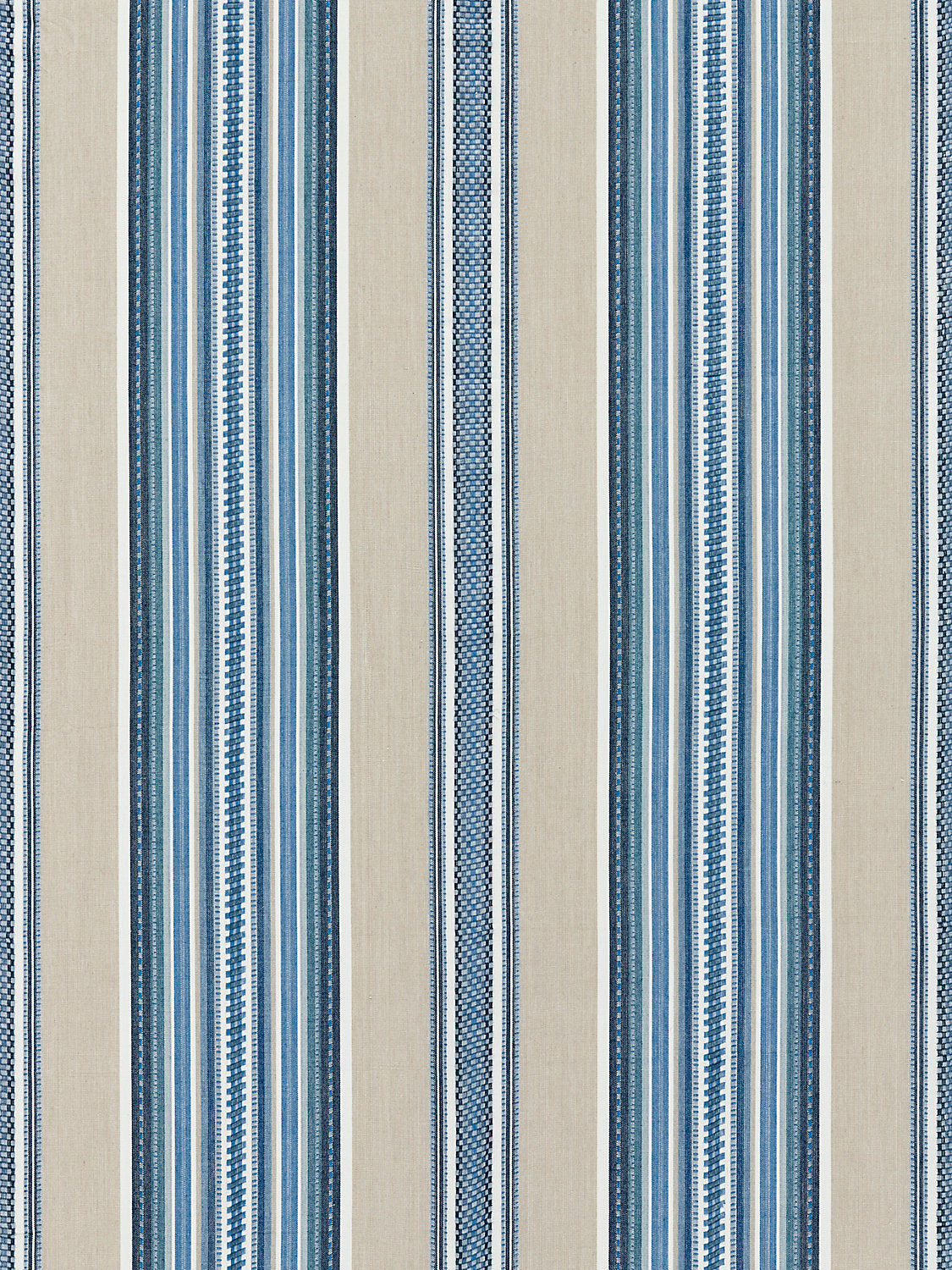 Cyrus Cotton Stripe - Chambray - Scalamandre Fabric