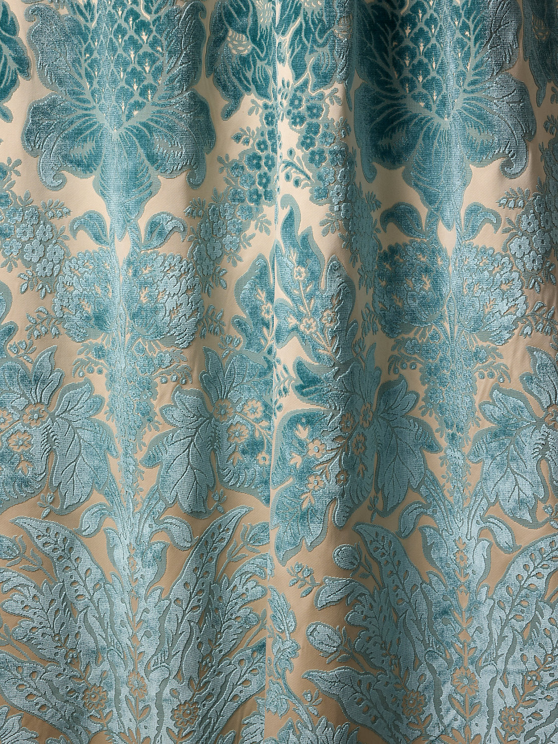 Regis Velvet Damask - Azure - Scalamandre Fabric
