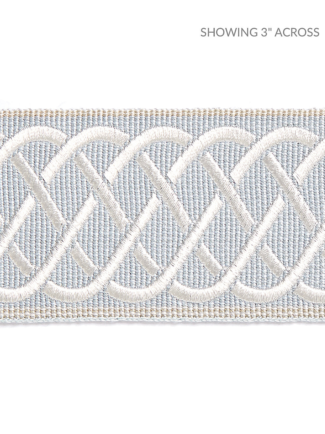 Helix Embroidered Tape - Mineral