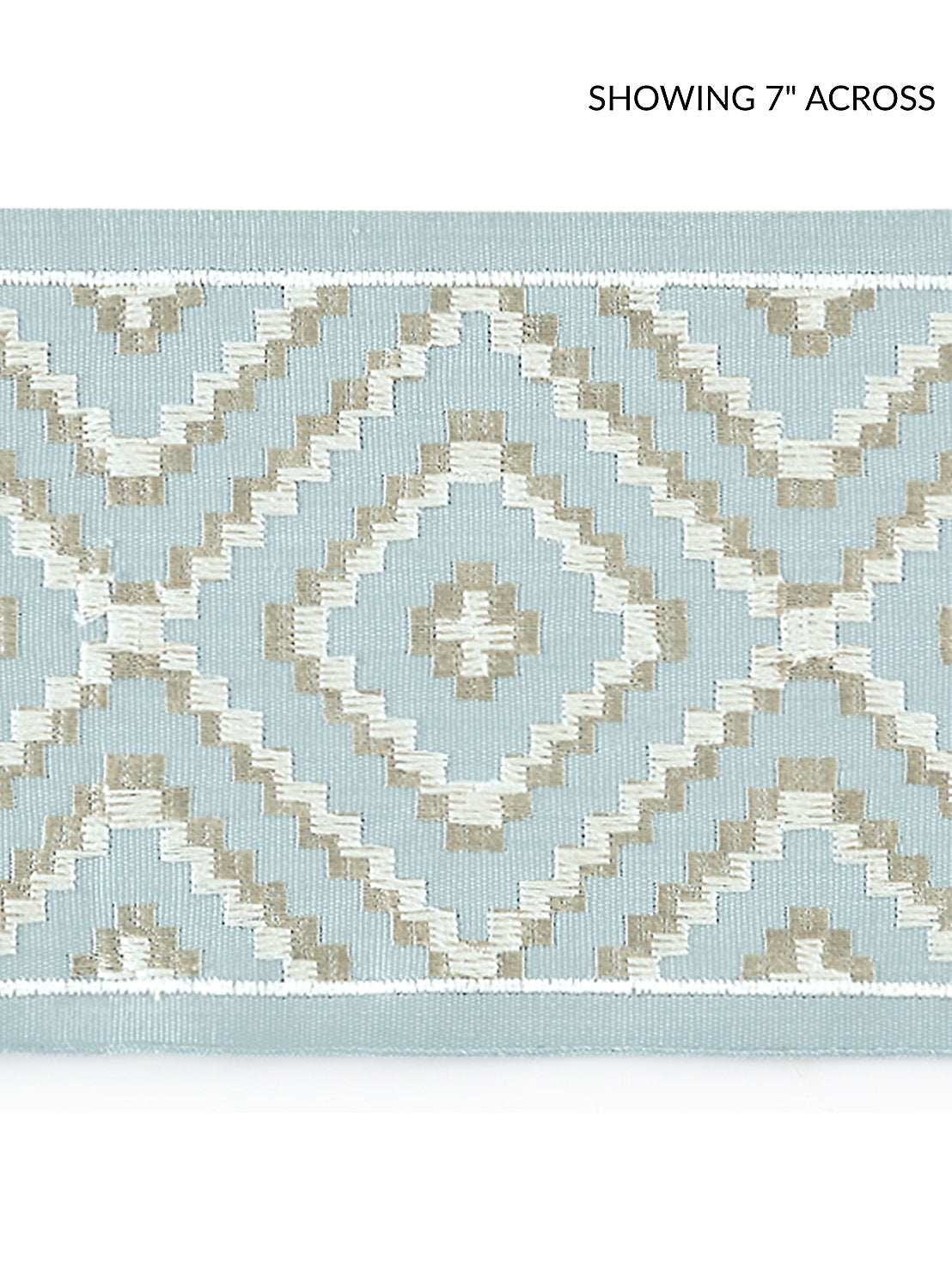 Medina Embroidered Tape - Sky - Scalamandre Trim